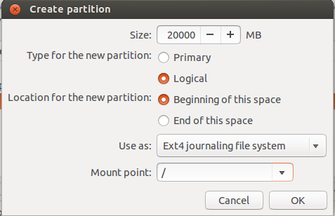 Root partition